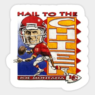90s Football Joe Montana - Hail To The Chief - Classic Sticker
